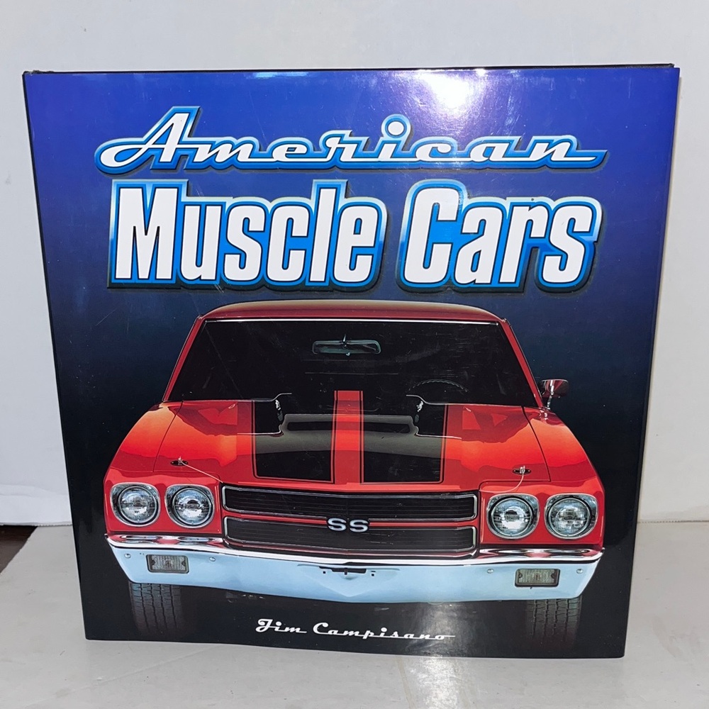 American Muscle Cars Hardcover Book - Red
